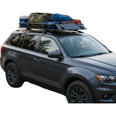 Support de bagages de voiture, construction en acier, ajustement universel, vert armée (1/2)
