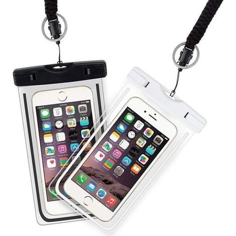 2 Stück wasserdichte Schutzhüllen für iPhones, Samsung-Smartphones, universell bis zu 6 Zoll (1/5)
