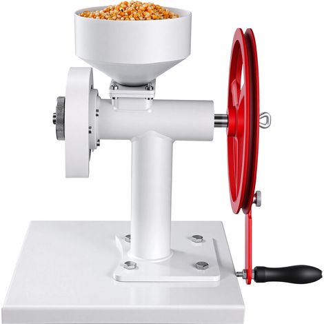 Mophorn Macinino Manuale per Cereali, Macinino a Manovella per Spezie, Chicchi di Caffè, Noci, Grano e Mais, Acciaio al Carbonio con Macinatura Regolabile e Tramoggia da 2 Litri (1/5)