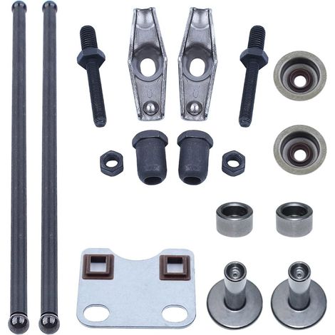Kit de joints de tige de soupape pour Honda GX160 GX200 tondeuse 5,5HP 6,5HP 14711-ZF1-000(Int.), 14721-ZF1-000(Ex.), 12209-ZH8-003, 14441-ZE1-010, 14781-ZE1-000 (1/5)