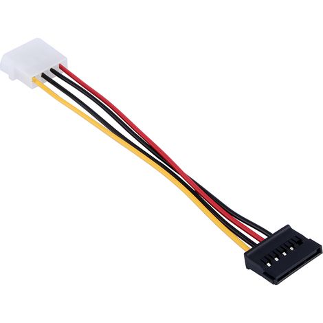 Câble adaptateur d'alimentation pour disque dur SATA 4 broches vers Serial ATA 15 broches (1 pièce) (1/5)