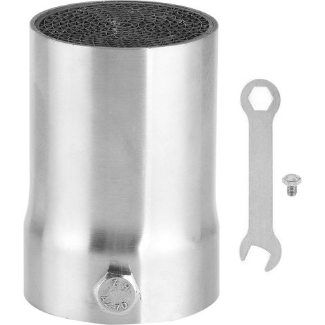 Silencieux DB Killer pour moto, silencieux de tuyau d'échappement général pour moto DB Killer en acier inoxydable 48 mm (1/5)