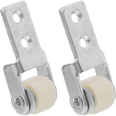 Roulette de Porte Coulissante en Nylon Blanc pour Meubles Multi-usage Pour Accessoires de Porte (1/5)