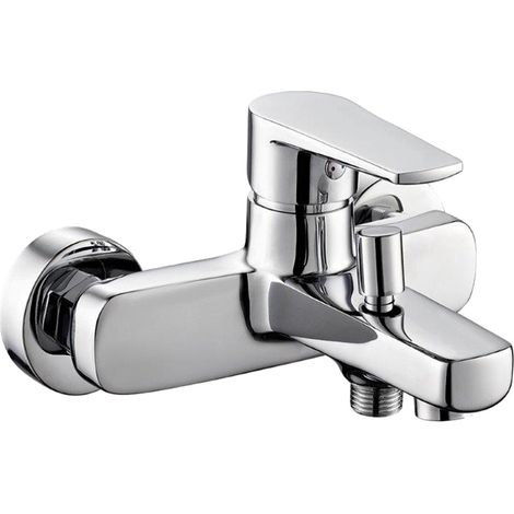 Miscelatore rubinetto esterno vasca asia in ottone cromato con set doccia confezione 1 (1/2)