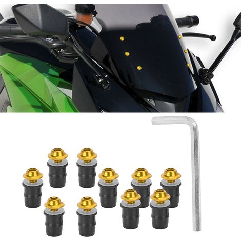 Vis de pare-brise de moto M5x16mm, paquet C (doré) (1/5)