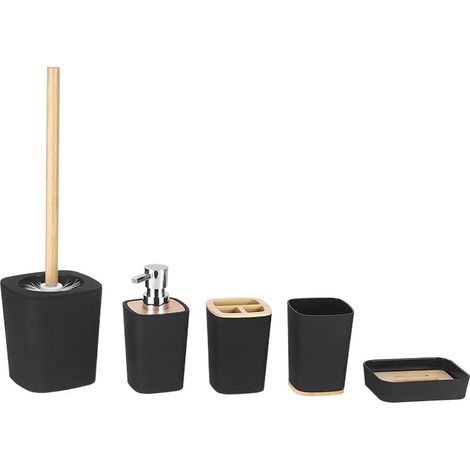 Set WC Bürsten Set Seifenspender Box Zahnbürstenhalter