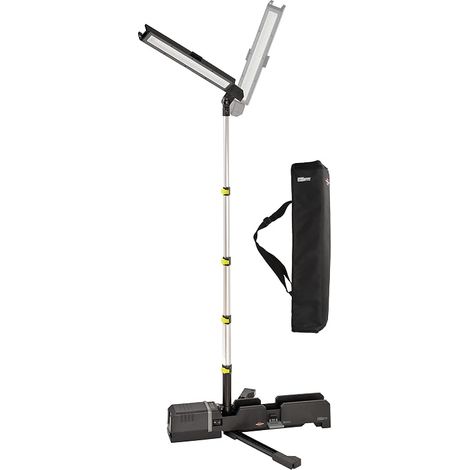 Multi Battery LED 6050 MA Rechargeable Construction Light with Telescopic Pole (7700lm, IP54, Extendable up to 140 cm, Compatible with 18V Battery (Not Included) from 9 Manufacturers (1/2)
