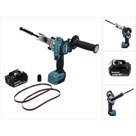 Makita DBS 180 T1 Akku Bandfeile 18 V 9 x 533 mm Brushless + 1x Akku 5,0 Ah - ohne Ladegerät