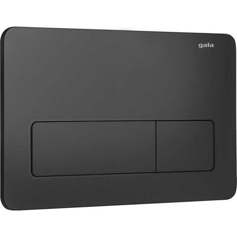 Bouton poussoir pour réservoir de chasse encastré Eon Dual Black Gala