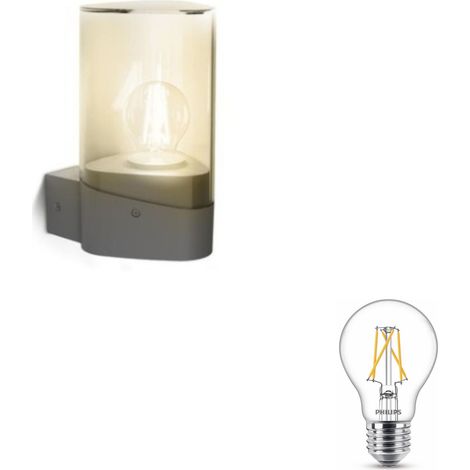 Philips Nayl Aplique de Pared Exterior Up E27 (Antracita) - Philips LED SceneSwitch E27 Regulable (1/5)