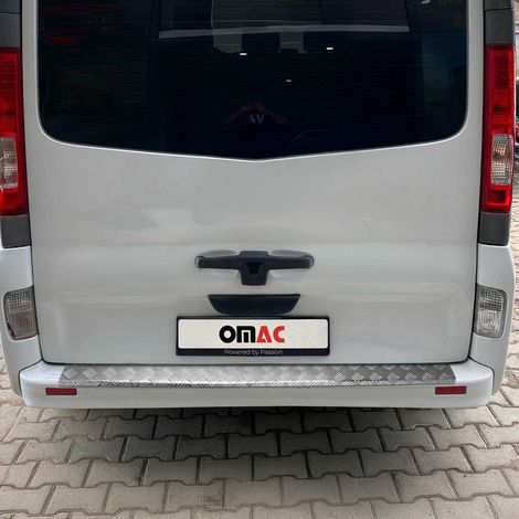 Protection Seuil de Pare-Chocs Arriére Compatible avec Renault Trafic 2001-2014 Aluminium (1/5)