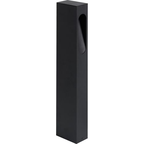 Lámpara de bolardo de jardín exterior moderno 81 cm de aluminio LED negro Asneiro (1/5)