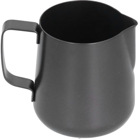 Pichet à lait en acier inoxydable épais pour mousse à café, bec verseur pointu, 350 ml (1/5)