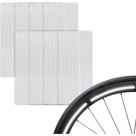 Reflektierender Fahrradaufkleber, Speichenreflektor, reflektierende Fahrradspeiche, für 27,5-, 28- und 29-Zoll-Fahrräder – Felgenaufkleber