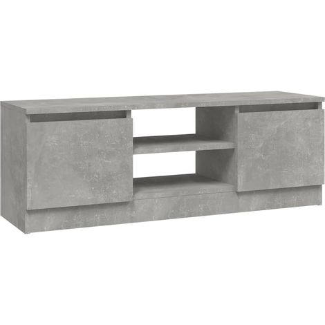 Mobile TV multimediale scaffale per televisione televisore buffet sala da pranzo soggiorno camera da letto con anta 102 x 30 x 36 cm grigio 020026881