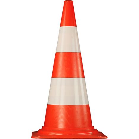 Cône de chantier PVC 75cm - 3205008 (1/2)