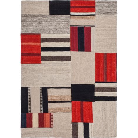 Tappeto Kilim Intenso 230 Patchwork in Lana e Cotone (1/4)