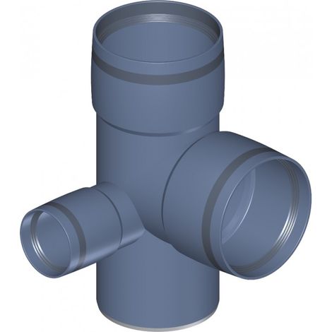 PoloPlast POLO KAL XS Raccord double à branchement DN 90/50/90, 87,5 degrés, angle (1/4)