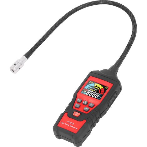 Détecteur de fuite de gaz avec alarme sonore et lumineuse, écran LCD numérique, testeur de gaz combustible pour maison (1/5)