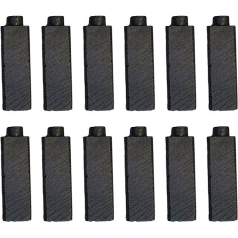 12 spazzole di carbone 4 x 5,5 x 17 mm - Motore Anchor - Asciugacapelli elettrico (1/5)