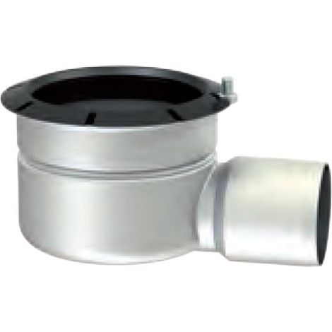 Siphon de sol 142, bord de retenue horizontal DN 70 avec GV, entretoise, FHD, 1.4301