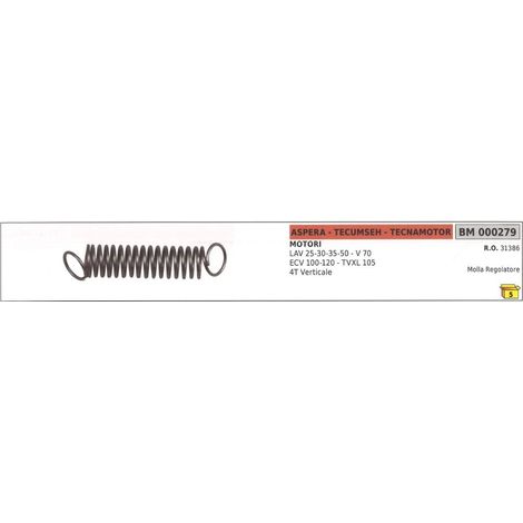 Ressort de régulateur ASPERA pour moteur vertical 4 temps LAV 25 30 35 50 000279
