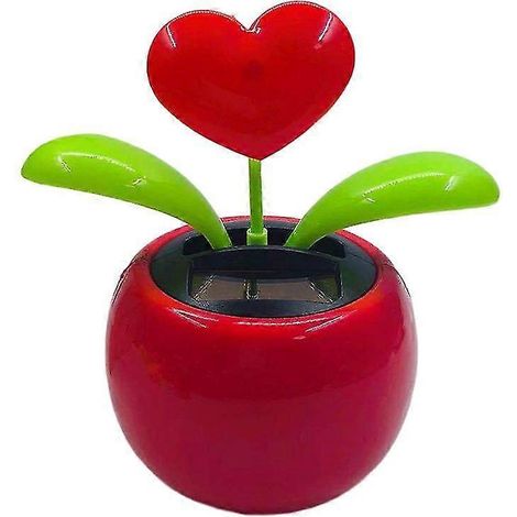 Lustige Auto-Dekoration, solarbetrieben, farbenfrohe Cartoon-Blume, tanzendes Schaukelspielzeug fürs Armaturenbrett – das perfekte Geschenk für Freunde-O (1/5)