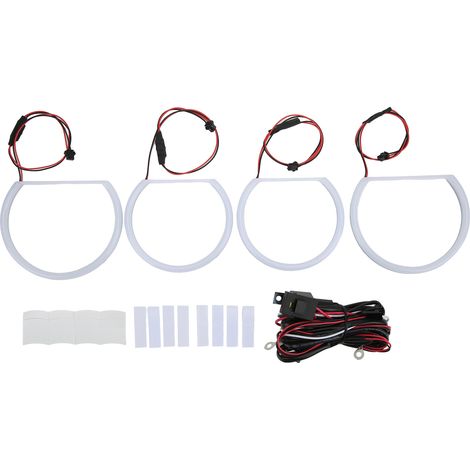 Kit de Lumière LED Anneaux Angel Eyes Halo Blancs pour Remplacement Automobile Modification E90 E91 E46 (1/5)