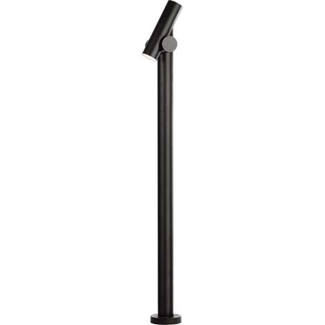 Foco de suelo LED doble V-TAC 2 x 2,6 W, negro, 129 x 159 x 1000 mm, blanco cálido, IP44