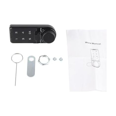 Serrure Électronique - 1 Unité - ABS - Mot de Passe Numérique - Armoire Bureau Gymnase - 20cm (1/5)