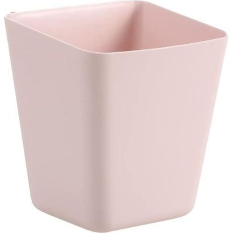 Desktop shelf, hanging shelf, storage box, small box, pen holder, simple storage basket, desktop storage box for various items, 3-piece set (pink) (1/5)