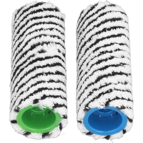 Brosse de rechange pour nettoyeur de sols durs, rouleau en microfibre lavable, utilisable à sec ou humide, compatible avec Karcher FC3, FC3D, FC5, FC5D et FC7 (noir). (1/5)