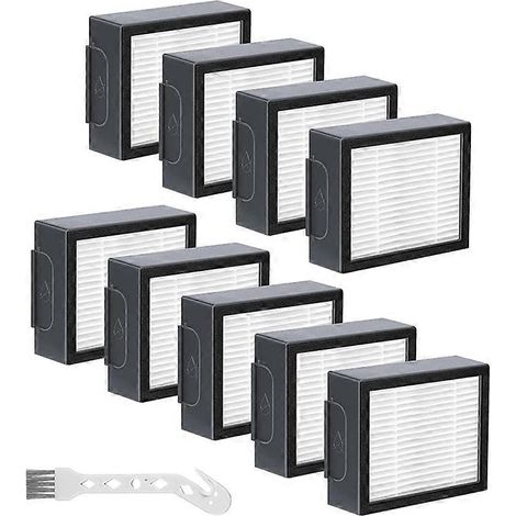 Lot de 9 filtres HEPA de rechange pour iRobot Roomba séries : E5 et I3 (NON compatible avec J7+) (1/5)