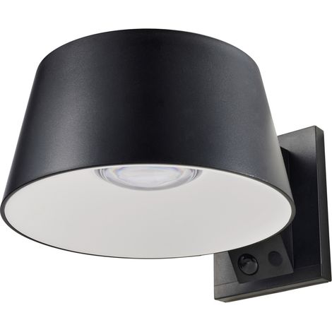 Sygonix  SY-5801972 Solar-Außenwandleuchte mit Bewegungsmelder  LED LED fest eingebaut 10 W Anthrazi
