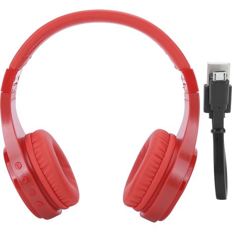 Kabelloser Bluetooth-Kopfhörer im Kopfbügel-Design mit Speicherkartenhalter und Stereo-Ohrhörern (1/5)