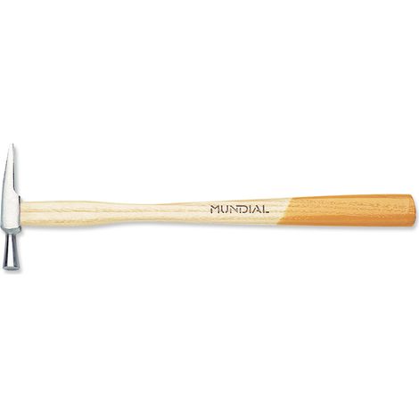 MARTELLO MARTELLINO PER OROLOGIAIO MANICO LEGNO FINITURA CROMATA 230mm MUNDIAL