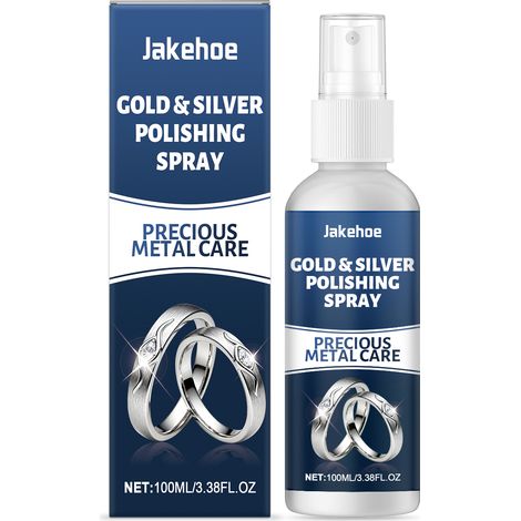 Jakehoe - Produit de polissage pour bijoux - Liquide nettoyant et lustrant pour l'entretien et le nettoyage des surfaces des bijoux, bracelets de montre et autres accessoires (1/5)