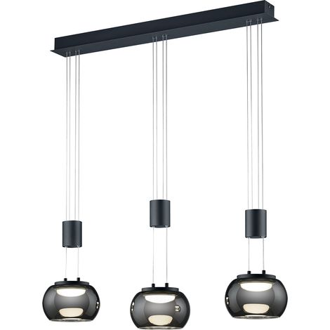 Lampada a Sospensione da Interno a LED in Alluminio Nero Opaco (1/3)