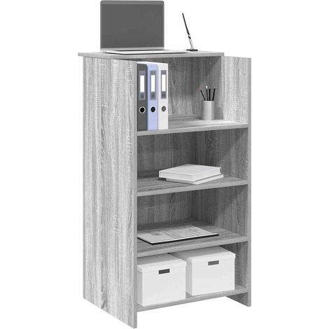 Empfangstheke Grau Sonoma 55x50x103,5 cm Holzwerkstoff (1/5)
