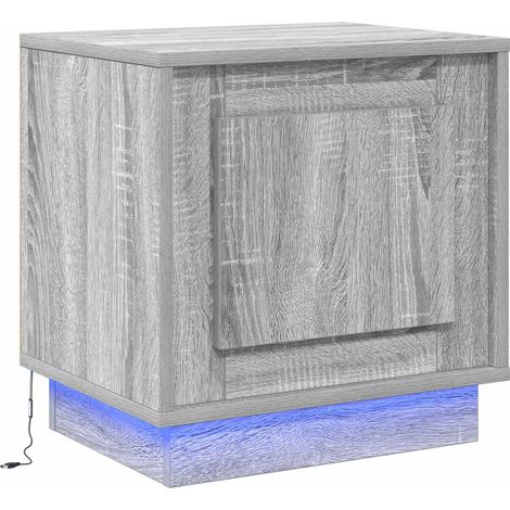 Maison Exclusive - Nachttisch Grau 44 x 34,5 x 45 cm Holzwerkstof