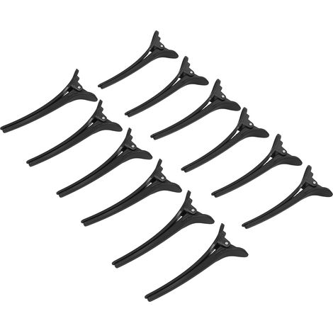 Lot de 12 pinces canard mates pro pour coiffure, outils de sectionnage salon, clips de style DIY coiffeur (1/5)