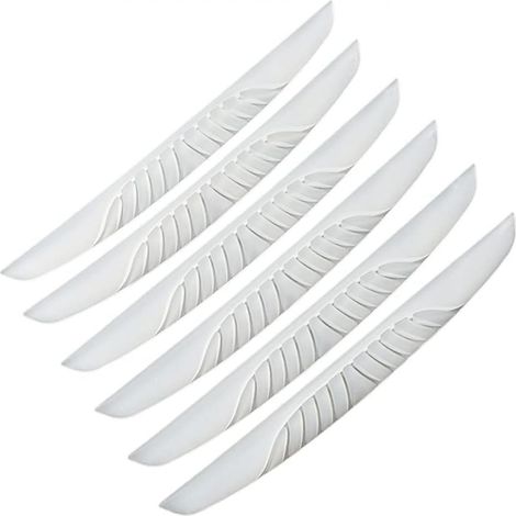 6 Stück Antikollisionsstreifen, PVC-Kantenschutzaufkleber für Rückspiegel an der Autokarosserie. (1/5)