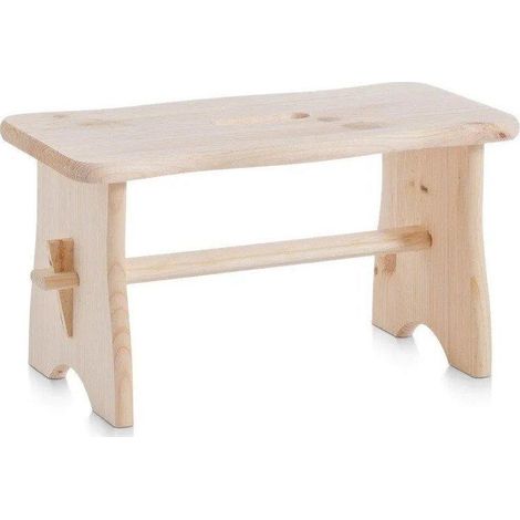 Zeller Naturholz Hocker aus Nadelholz 39x19x21 cm