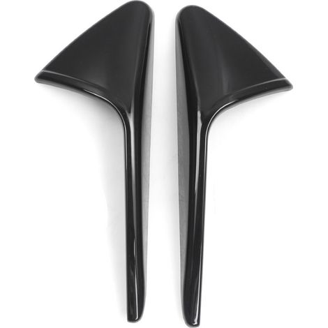 Passend für Tesla Model 3Y Kotflügelzierleiste (2017-2021), Seitenkamera-Schutzabdeckung - LKT062 2021 Neues Design Glänzend Schwarz (Unmarkiert) (1/4)