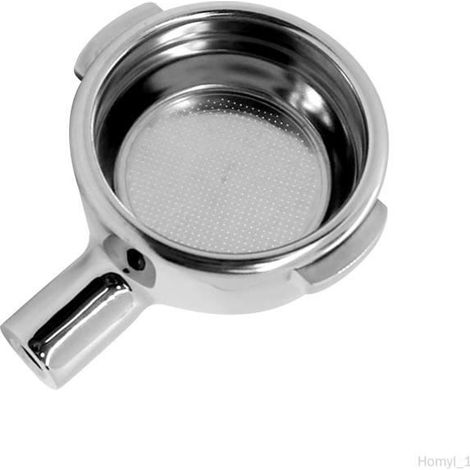1 porte-filtre à café, compatible 58 mm, en acier inoxydable, design sans fond, pour infusion expresso maison (1/4)