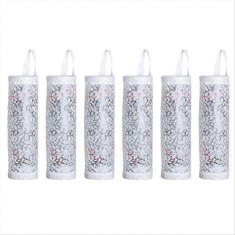Support de rangement pour sacs en plastique, sacs poubelle blancs pour la cuisine et les courses (1/5)
