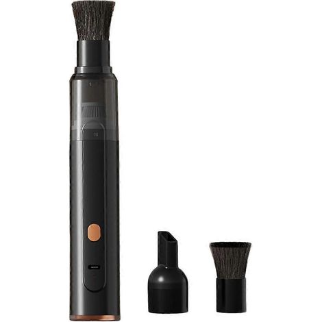 Aspirateur miniature portatif pour moulin à café, doté d'une forte aspiration et d'un fonctionnement silencieux pour un nettoyage efficace.