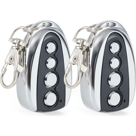 Lot de 2 Télécommandes pour Motorisations pour Portails Coulissants et Portails Battants Clés de Sauvegarde sans Fil Distance 30 Mètres Accessoires de Sécurité pour Portails Automatiques (1/5)