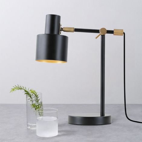 Lampada da tavolo serantes E27, colore nero, 300 x 140 x 351 mm