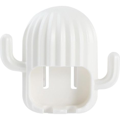 Porte-Brosse à Dents, Organisateur de Support de Brosse à Dents électrique à Montage Mural Mignon avec Ventouse, Accessoires et décoration de Toilette pour Enfants en Forme de Cactus (1/5)